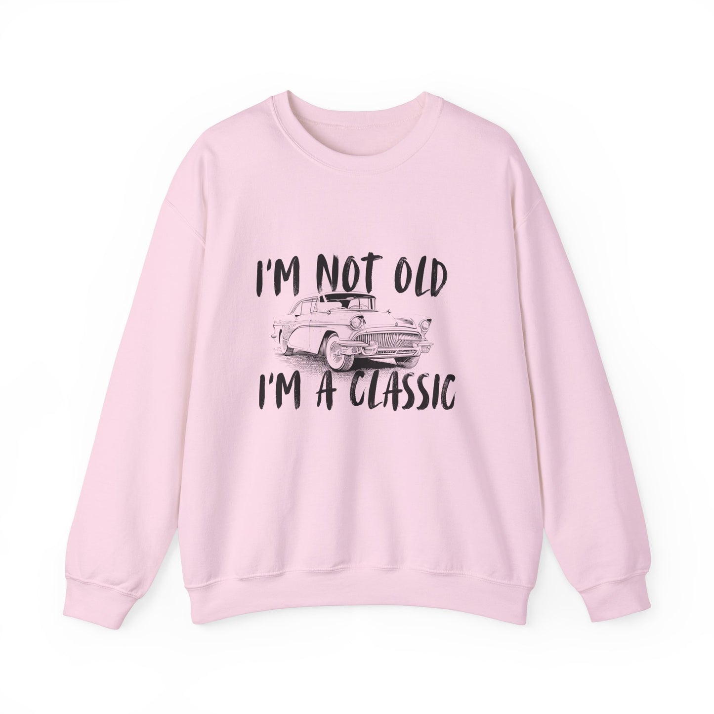 Classic Vibes Unisex Crewneck Sweatshirt - 'I'm Not Old, I'm a Classic'