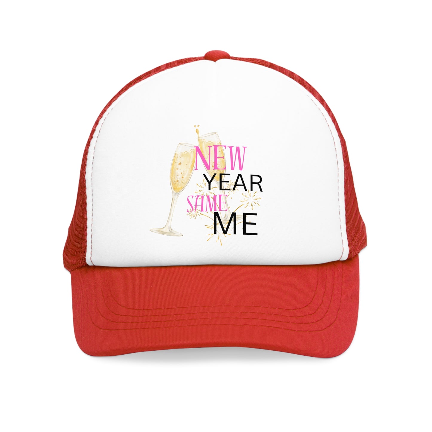 New Year Same Me Celebration Mesh Cap | Fun Party Hat for Festive Events