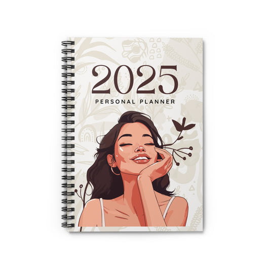 2025 Personal Planner - Inspirational Spiral Notebook for Goal Setting and Organization