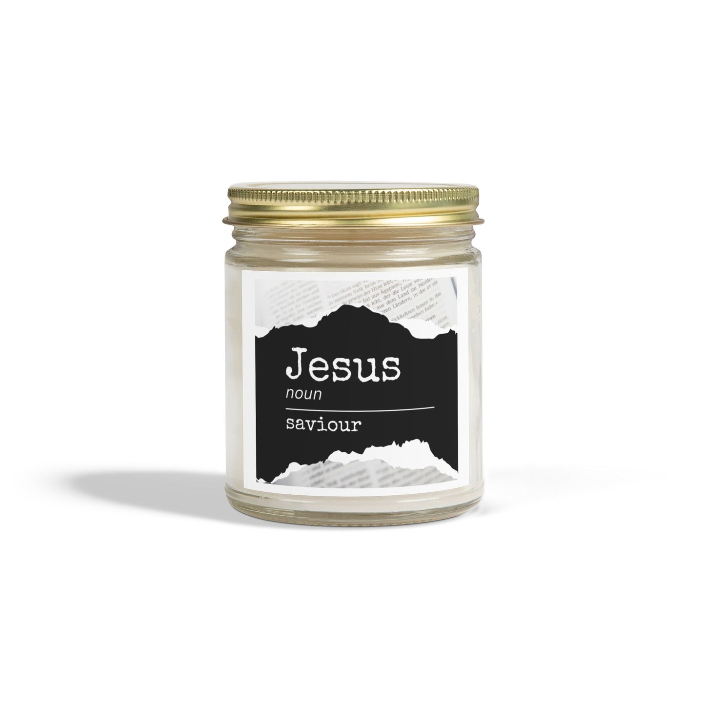 Jesus Scented Candle - Coconut Apricot Wax (4oz, 9oz) for Spiritual Reflection