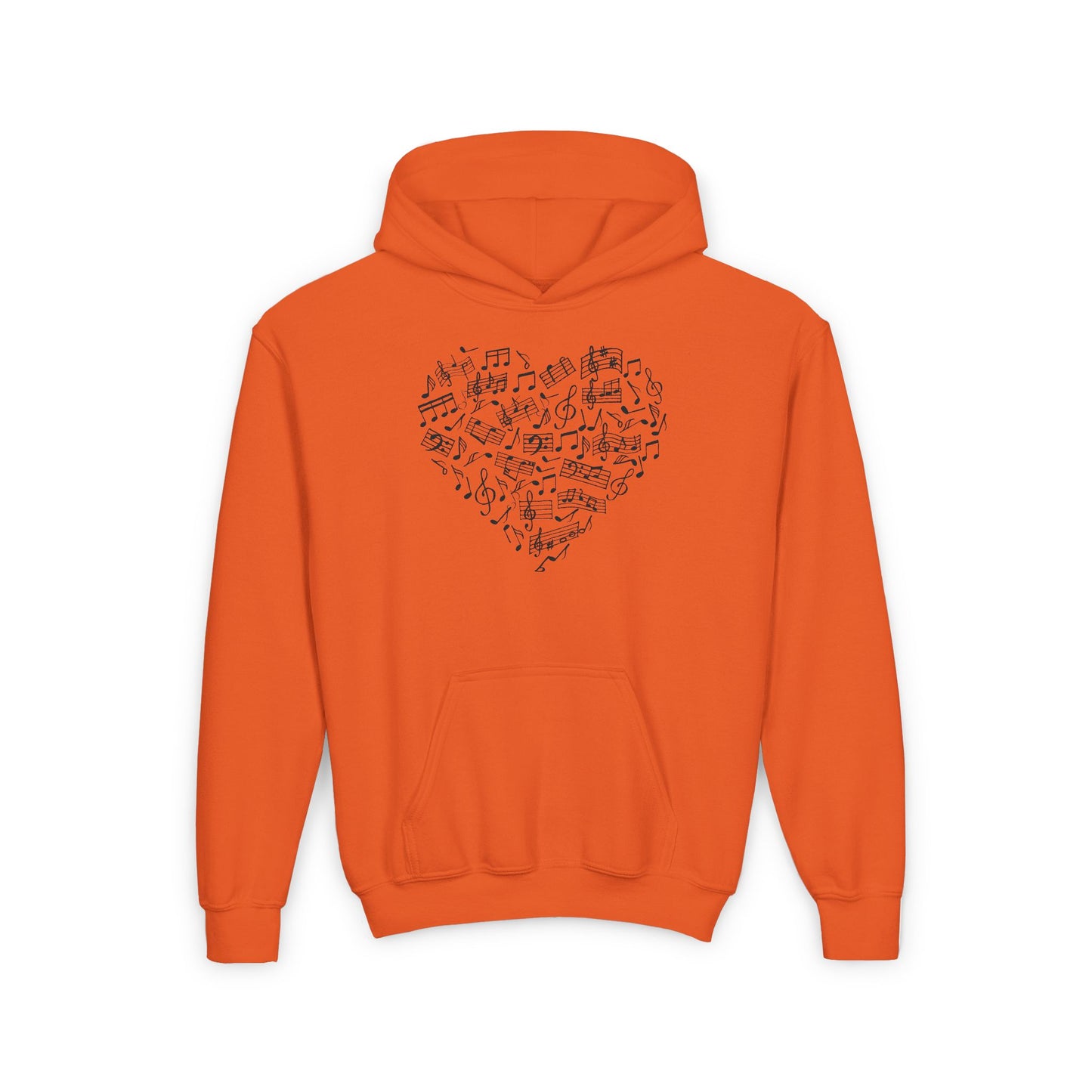Youth Music Heart Hoodie - Once Upon a Tune Design