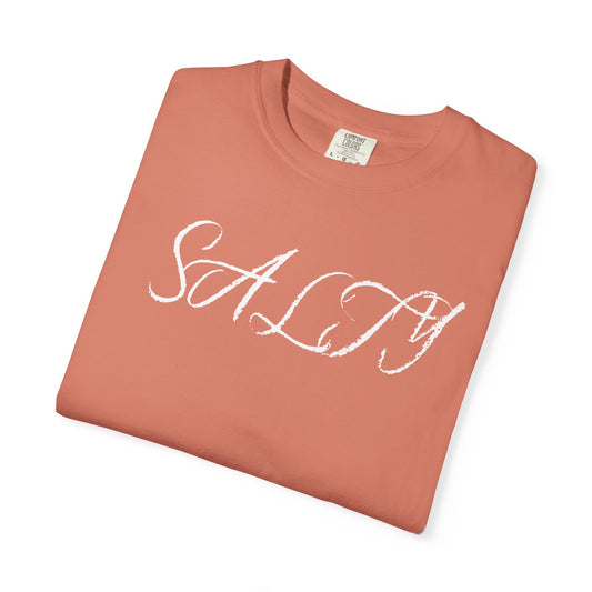 Salty Vibes Unisex Garment-Dyed T-shirt | Casual Wear, Gifts for Beach Lovers, Summer Outfits, Relaxed Style, Trendy Apparel