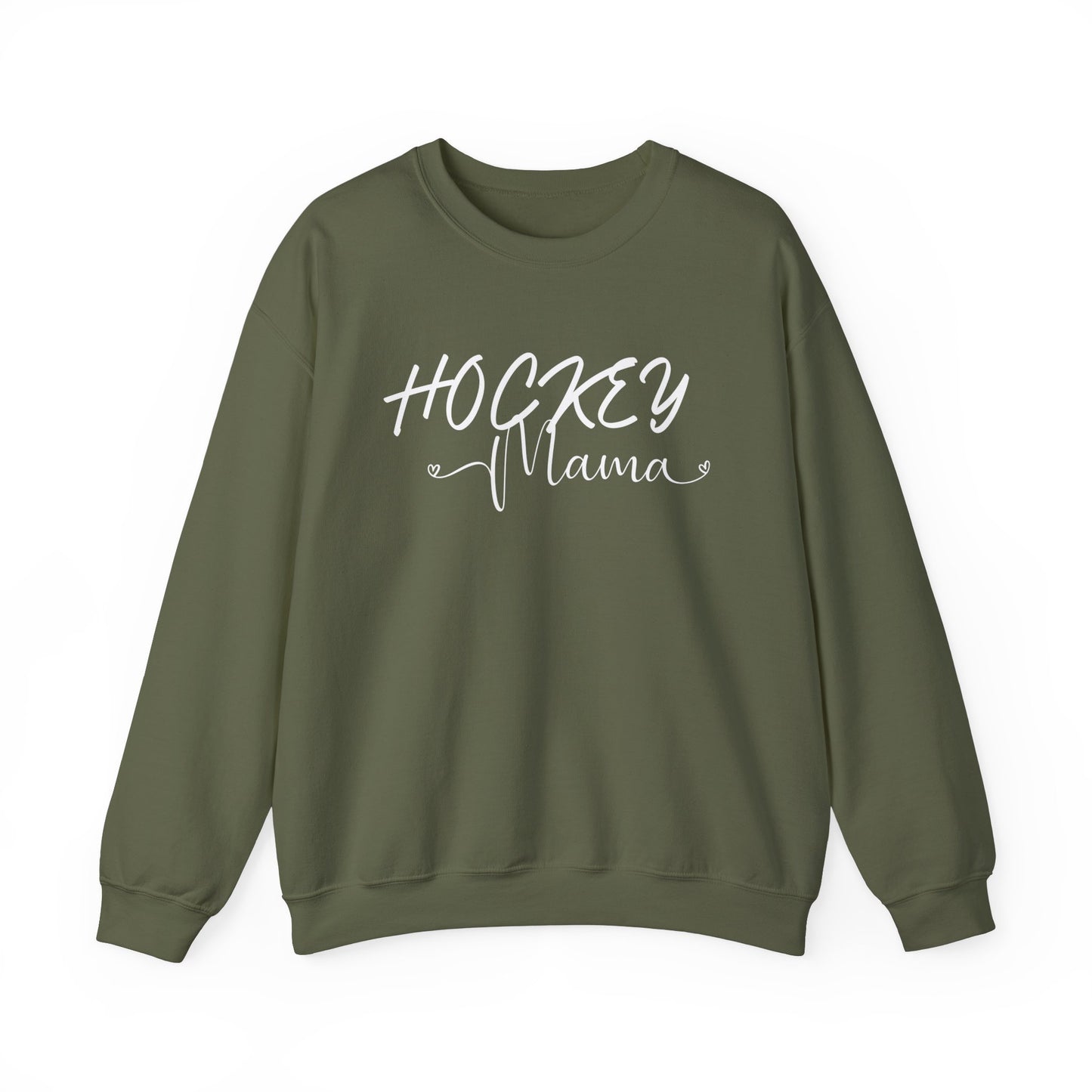 Hockey Mama Unisex Heavy Blend™ Crewneck Sweatshirt - Cozy Sportswear for Hockey Moms