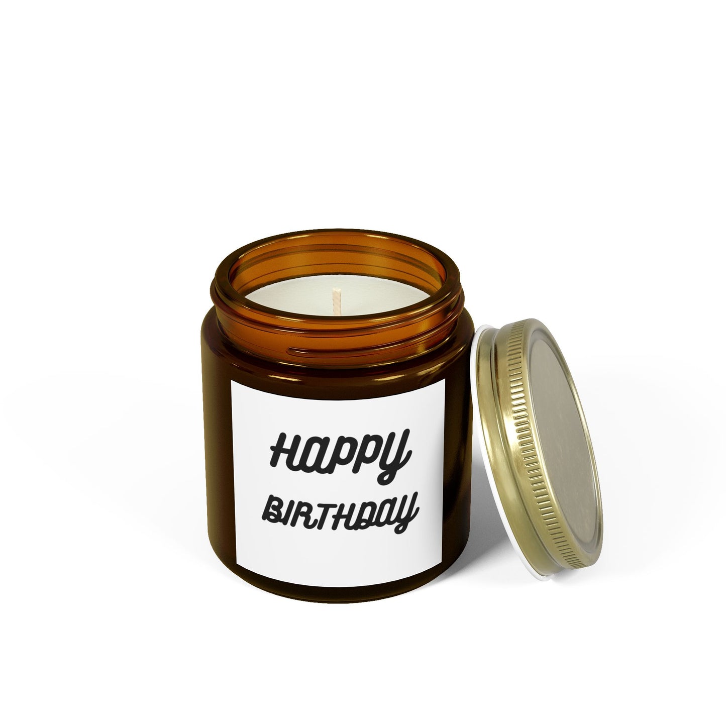 Happy Birthday Scented Candle - Coconut Apricot Wax (4oz, 9oz)