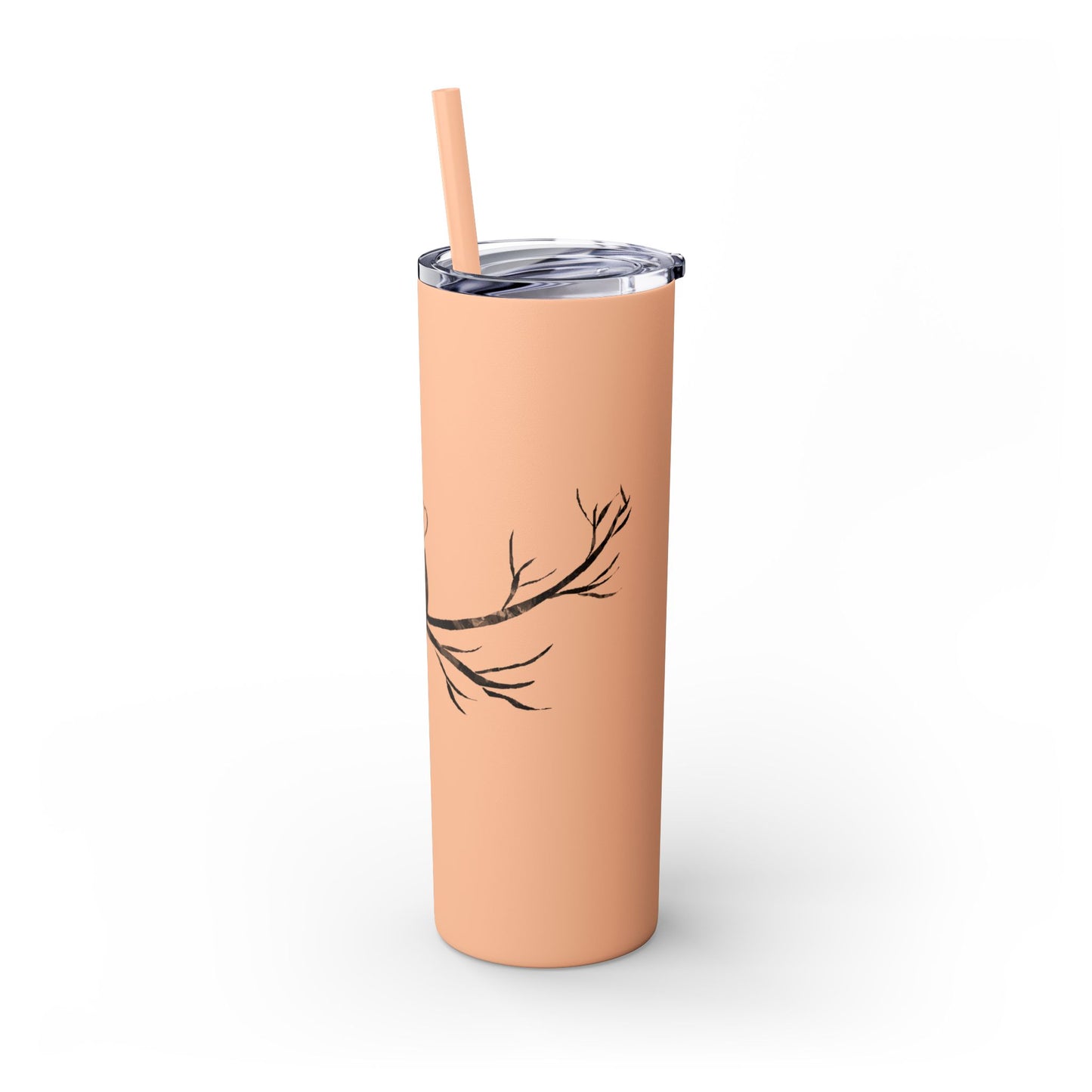 Couple's Love Birds Skinny Tumbler with Straw - 20oz | Perfect Gift for Anniversaries & Valentine's Day