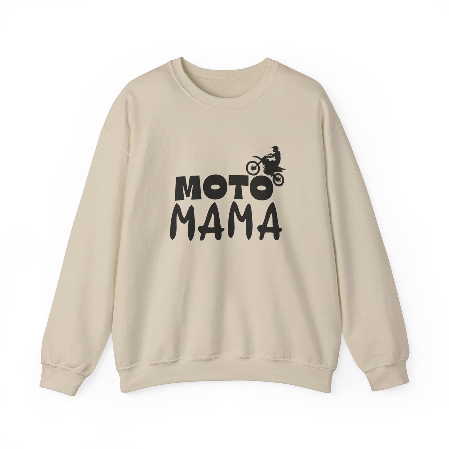 Moto Mama Unisex Heavy Blend™ Crewneck Sweatshirt - Perfect for Bikers & Moms