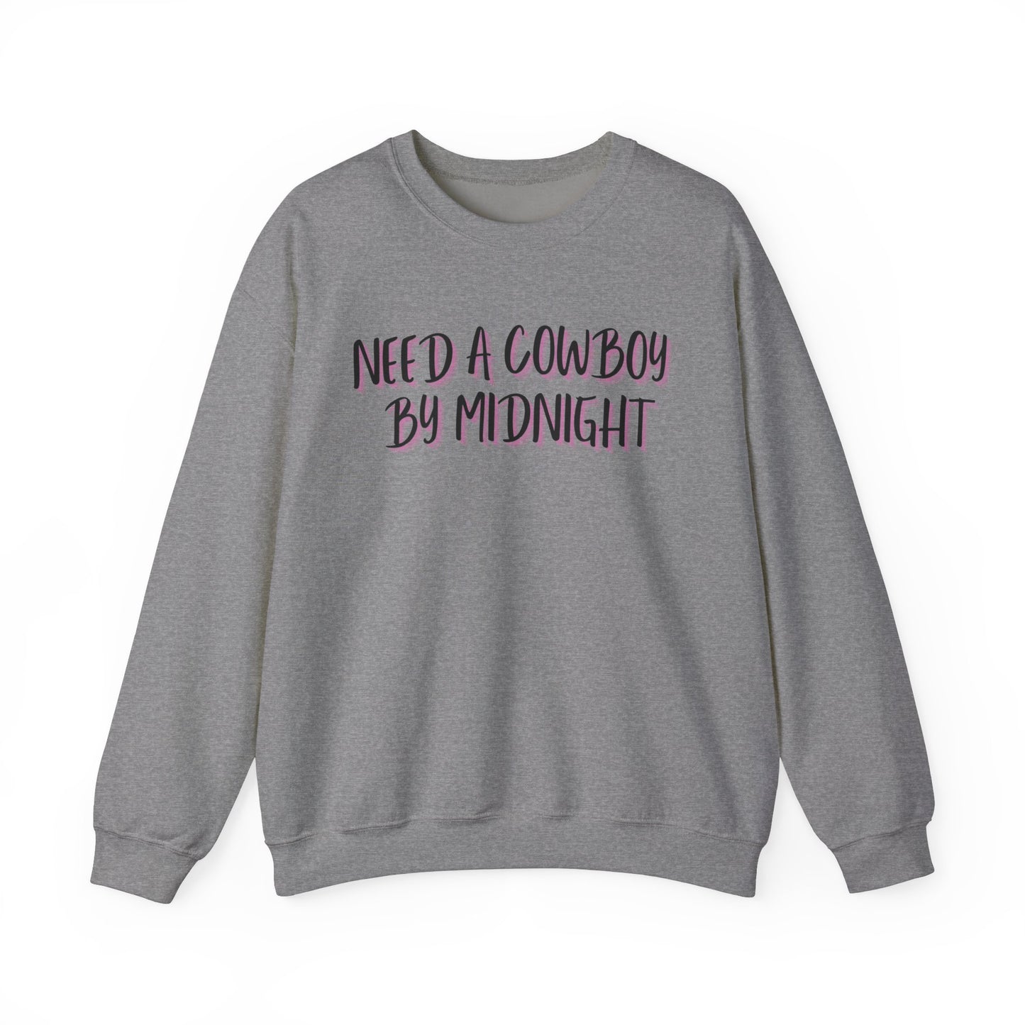 New Years Need a Cowboy by Midnight Unisex Crewneck Sweatshirt - Cozy Casual Wear