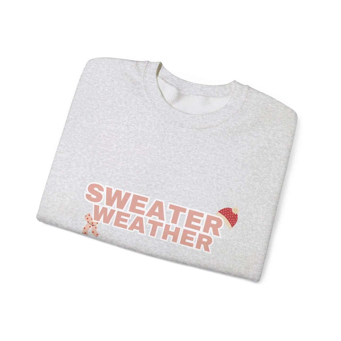 Sweater Weather pink ink - Unisex Heavy Blend™ Crewneck Sweatshirt