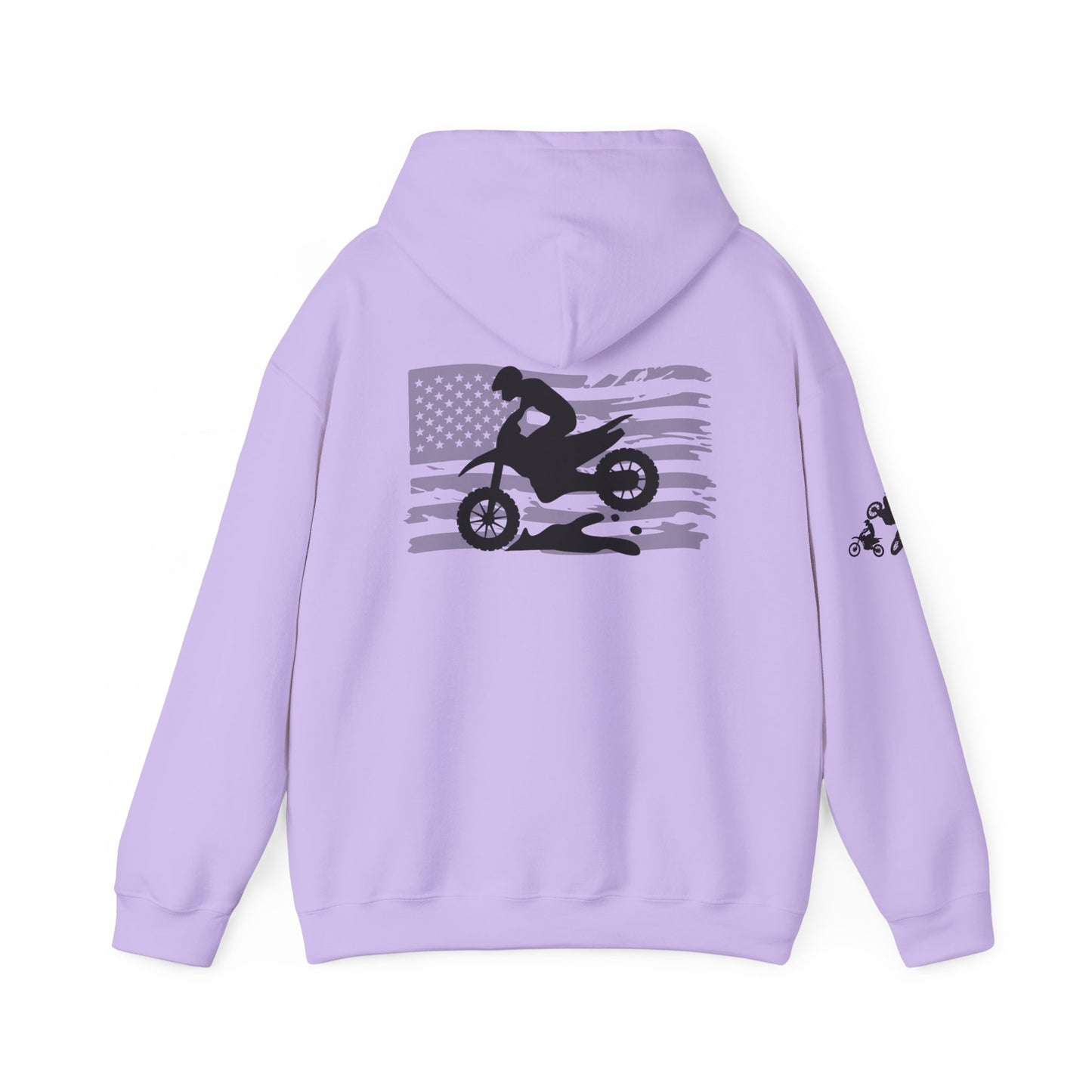 Race Mom America Unisex Heavy Blend™ Hoodie - Perfect Gift for Motocross Enthusiasts