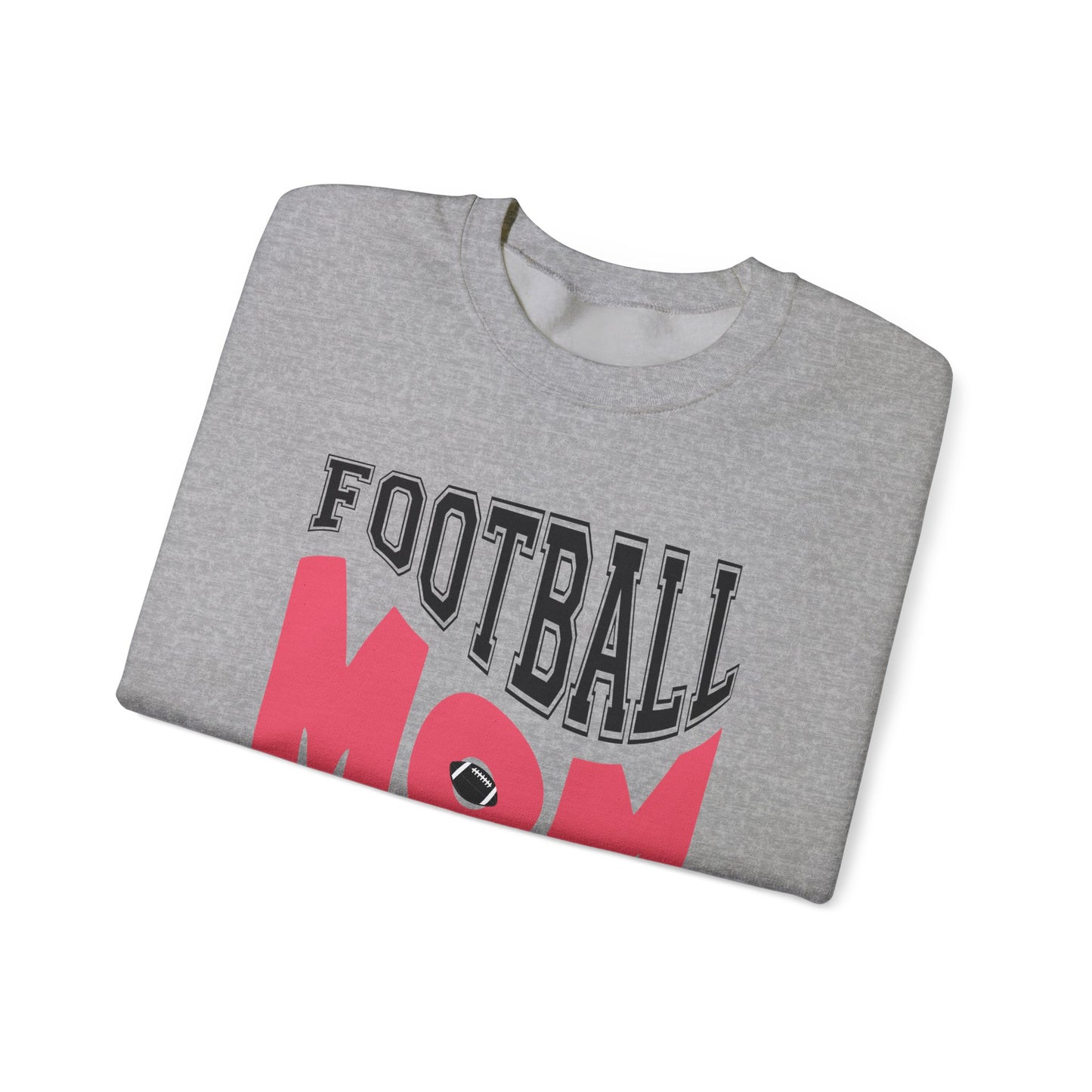 Football Mom Unisex Heavy Blend Crewneck Sweatshirt | Perfect Gift for Game Day