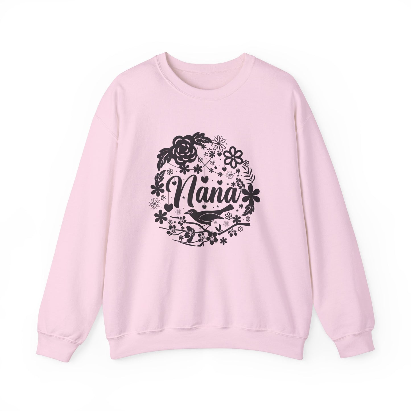 Floral Nana Crewneck Sweatshirt - Cozy Gift for Grandmothers