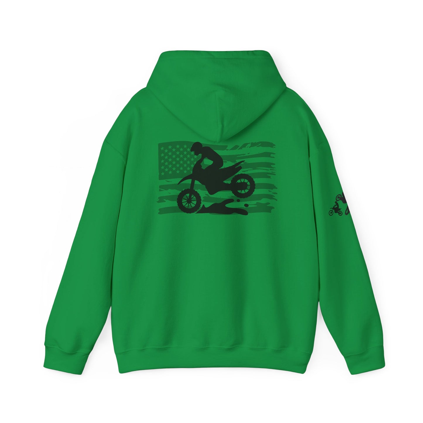 Race Mom America Unisex Heavy Blend™ Hoodie - Perfect Gift for Motocross Enthusiasts