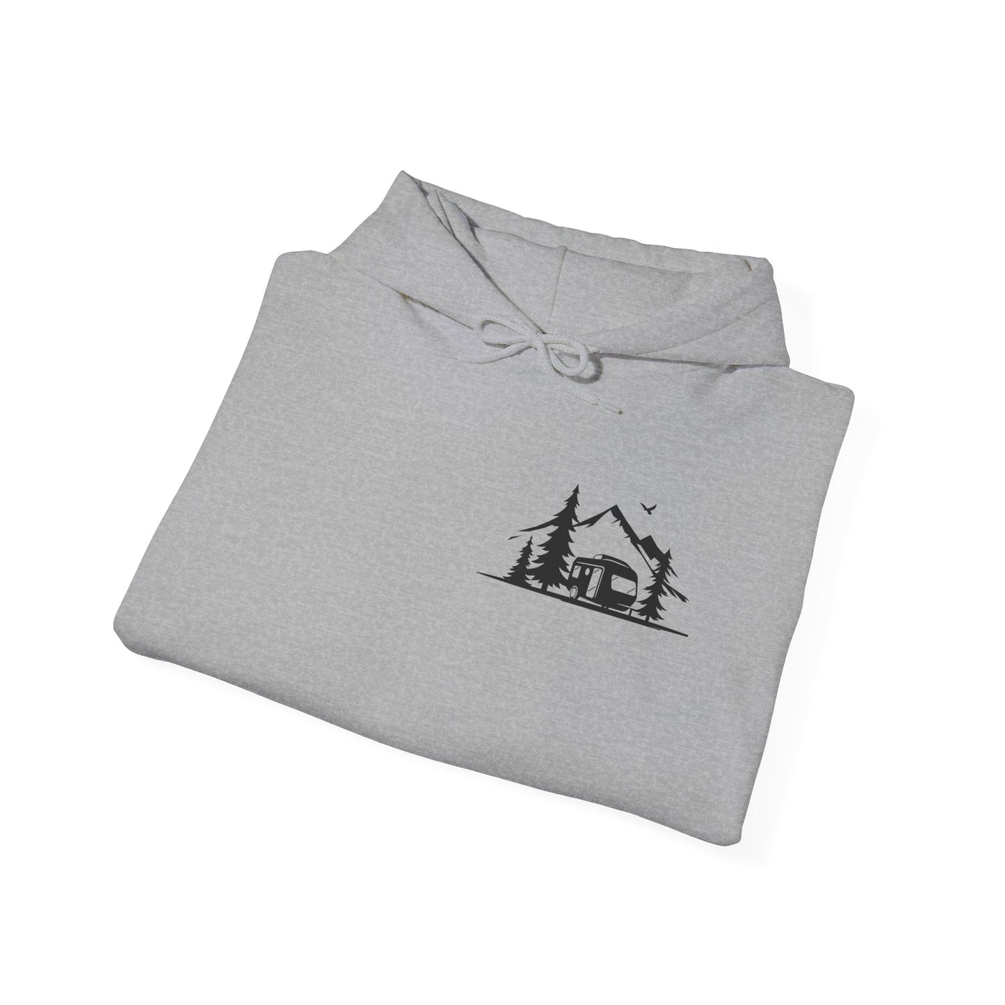 Camp Vibes Unisex Heavy Blend™ Hooded Sweatshirt - "A Bad Day Camping is Better than a Good Day Working"