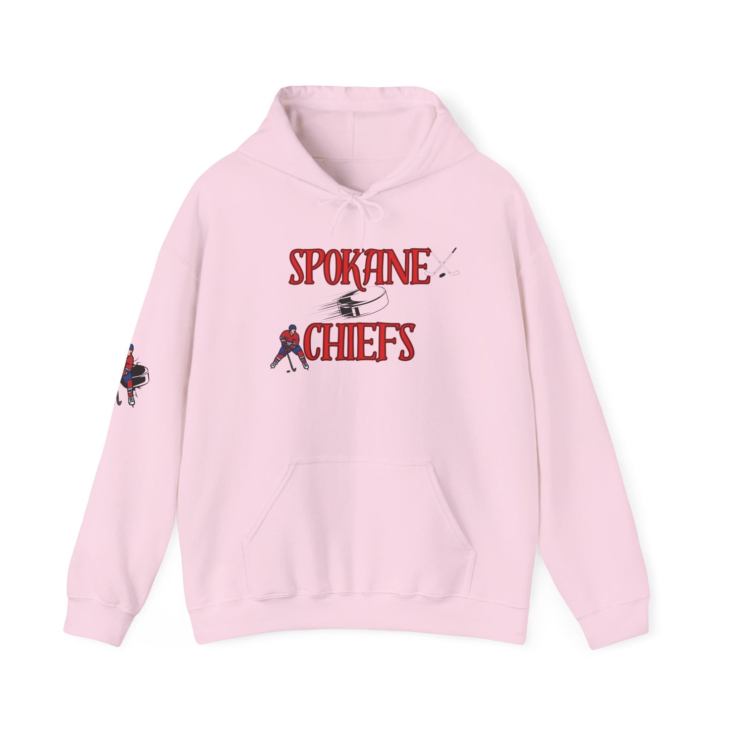 Spokane Chiefs  Red Hockey Sweatshirt | Unisex Heavy Blend™ Hooded Sweatshirt for Fans " Got Chirps?"