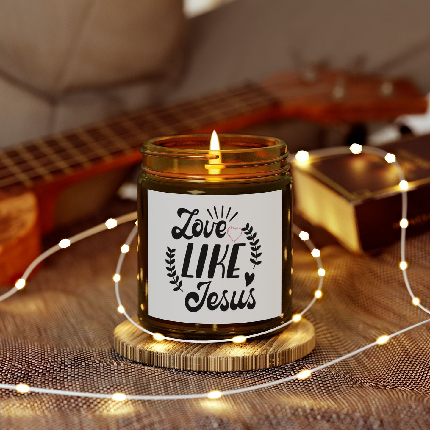 Love Like Jesus Scented Candle - Coconut Apricot Wax (4oz, 9oz)