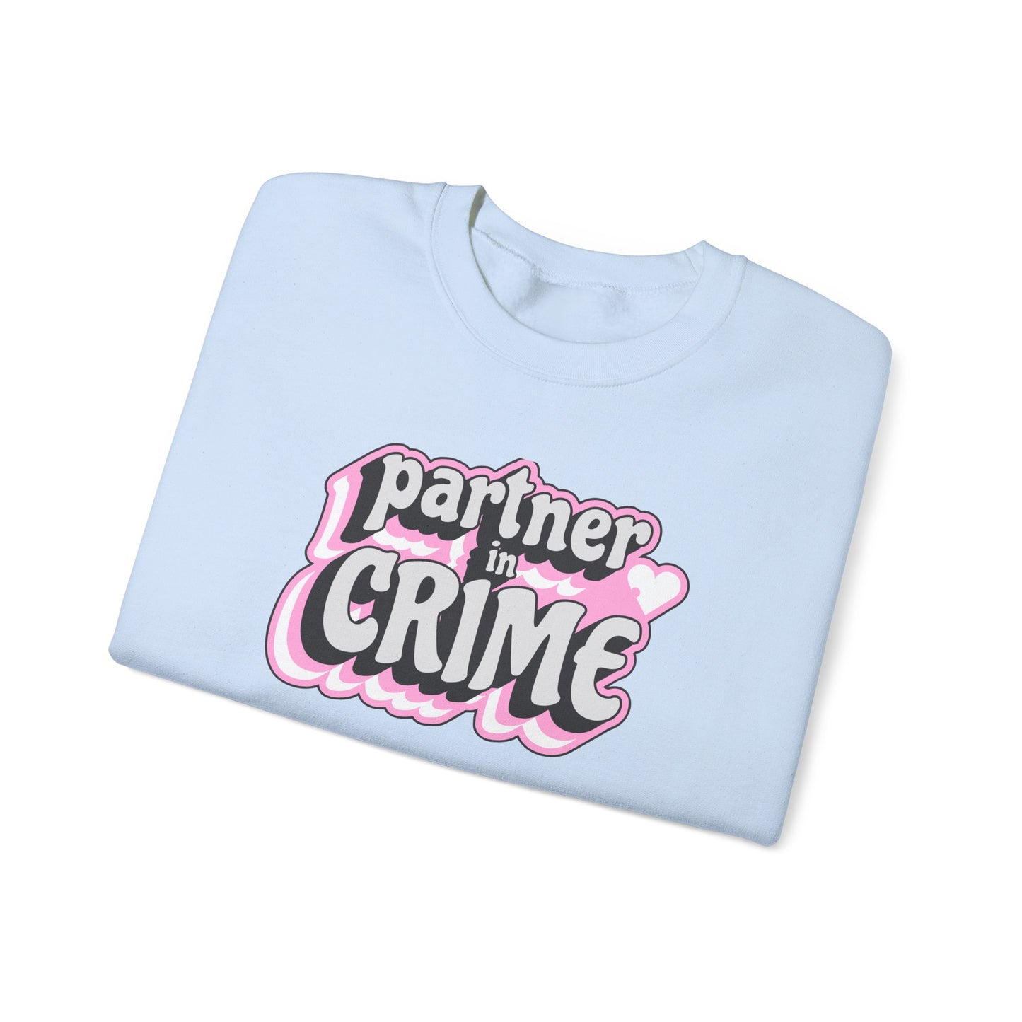 Partner in Crime Unisex Heavy Blend Crewneck Sweatshirt - Cozy Couples Apparel