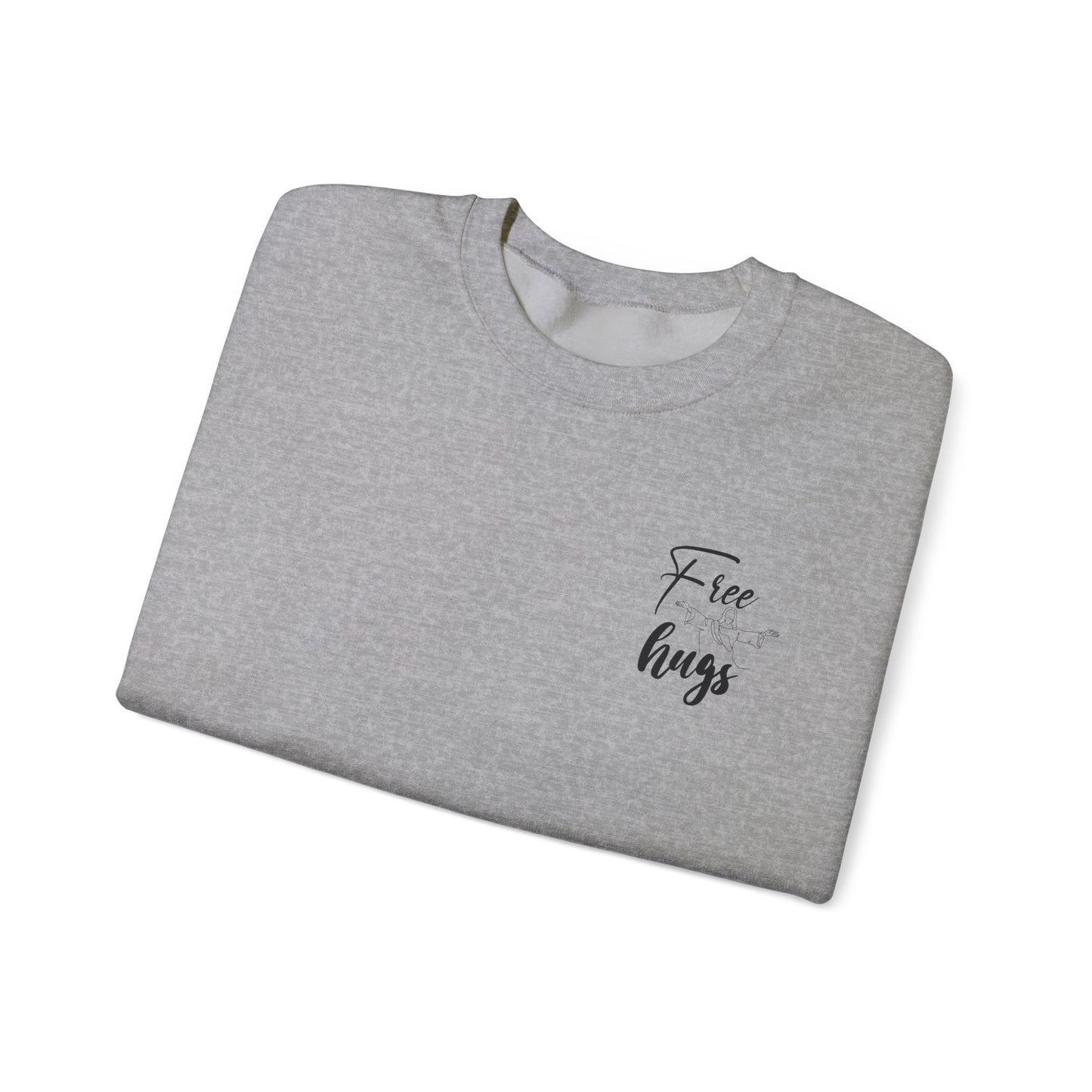 Free Hugs Jesus Crewneck Sweatshirt - Unisex Heavy Blend