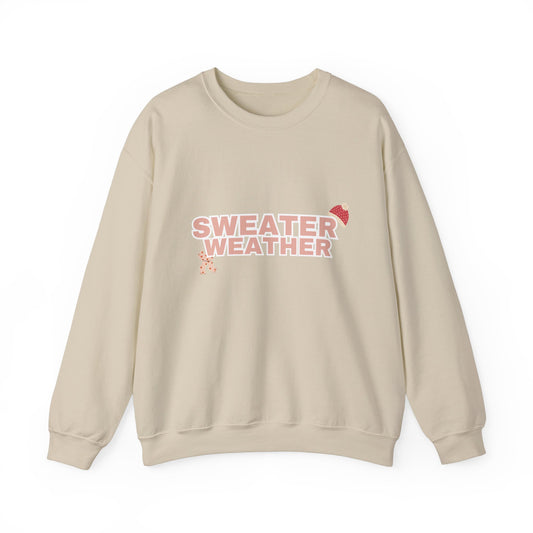 Sweater Weather pink ink - Unisex Heavy Blend™ Crewneck Sweatshirt