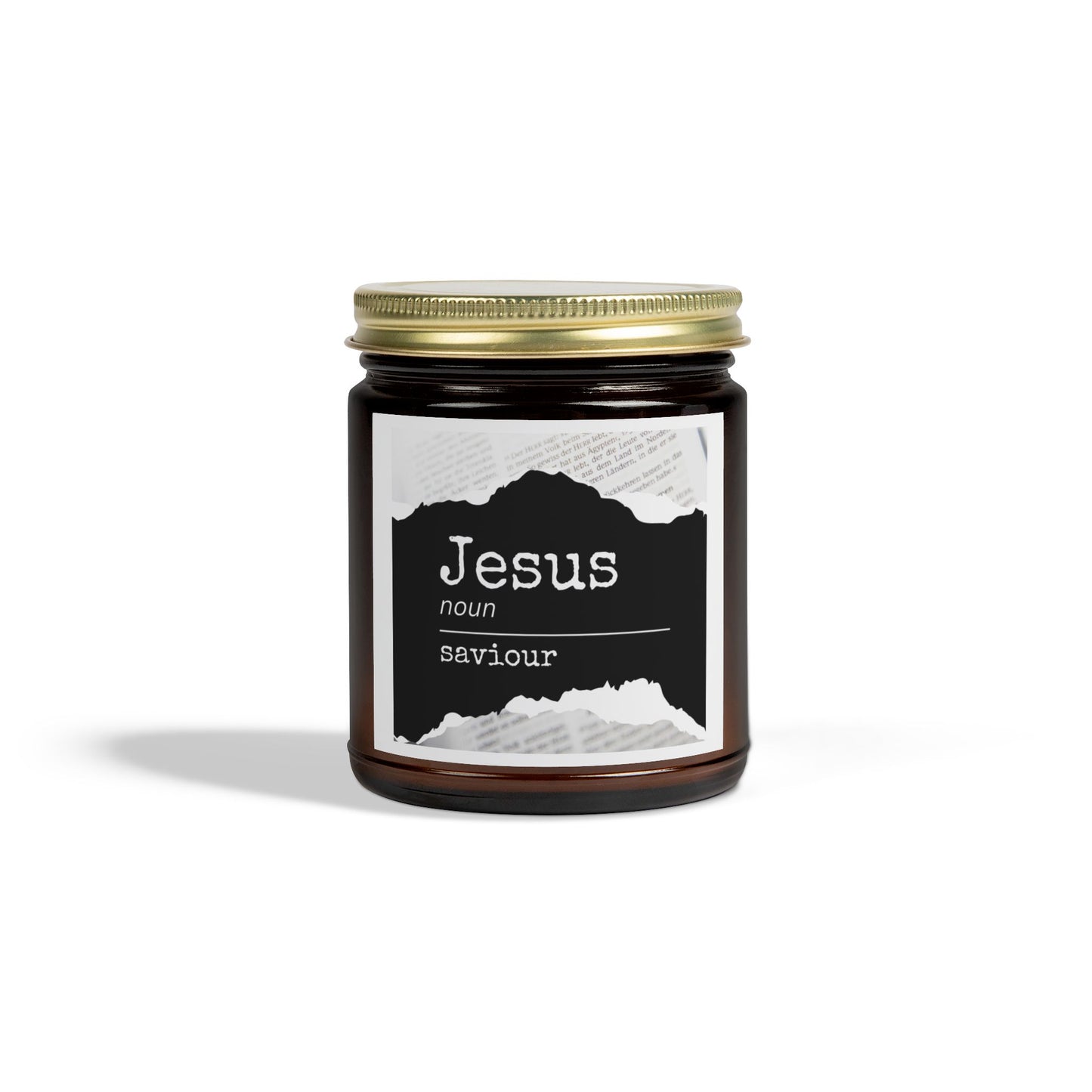 Jesus Scented Candle - Coconut Apricot Wax (4oz, 9oz) for Spiritual Reflection