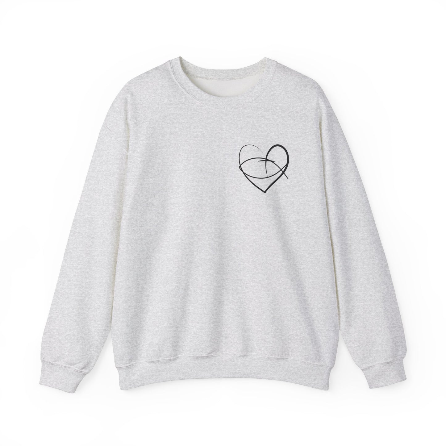 Faith & Hope Graphic Crewneck Sweatshirt | Unisex Heavy Blend | Inspirational Design