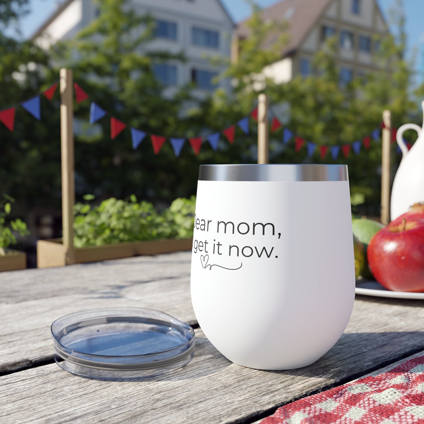 Mom Appreciation Copper Insulated Cup – 12oz with Heartfelt Message