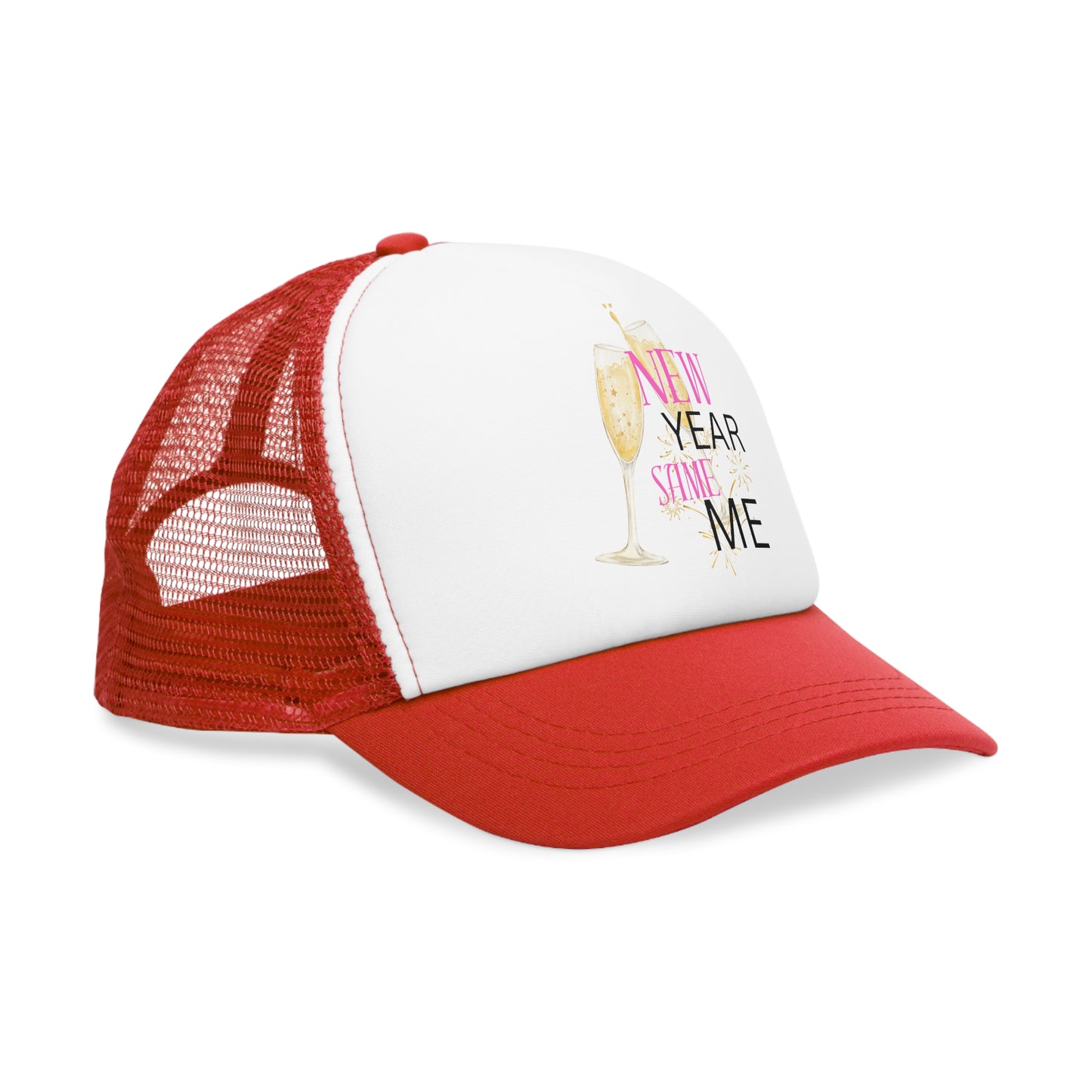 New Year Same Me Celebration Mesh Cap | Fun Party Hat for Festive Events