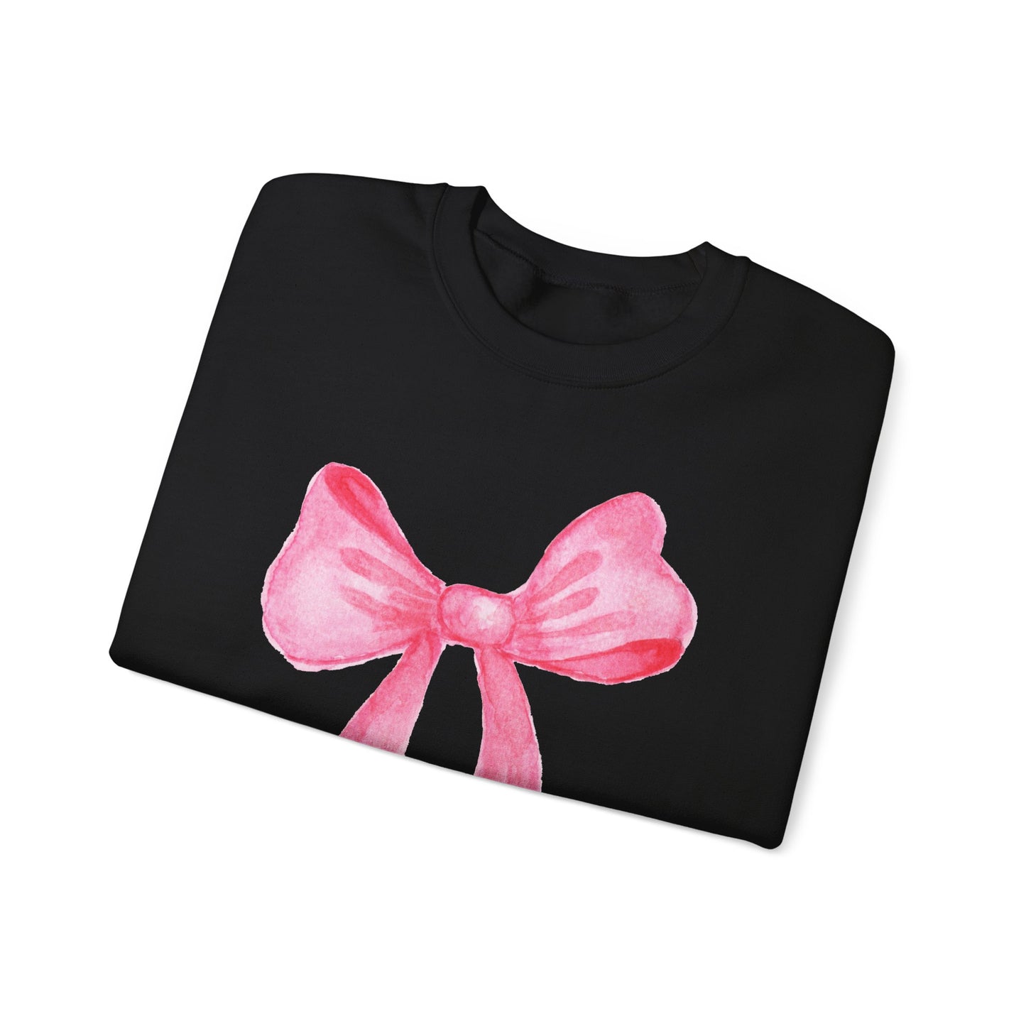 Pink Bow Unisex Sweatshirt - Cozy Gift for Fashion Lovers