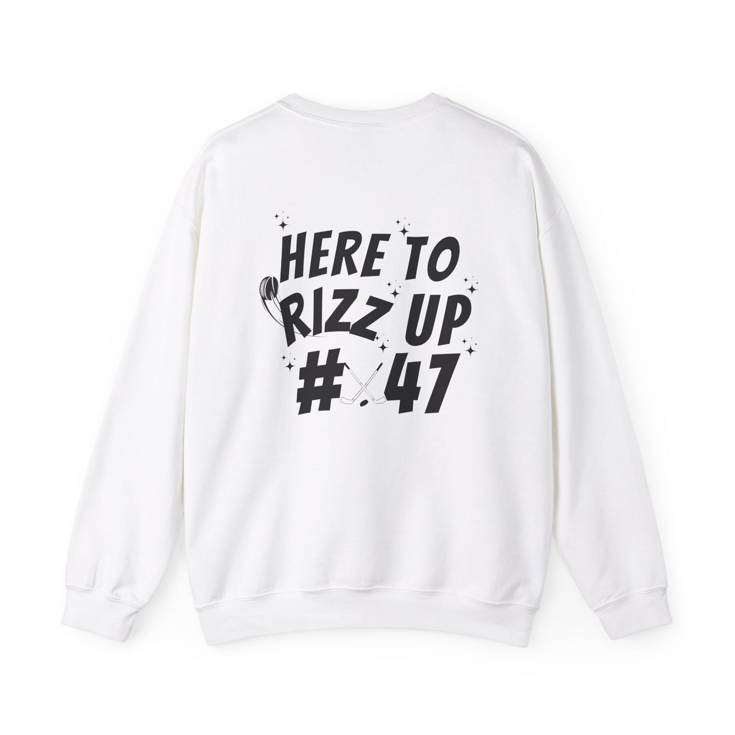 *** CUSTOM *** Unisex Heavy Blend™ Crewneck with Hockey Rizz Up Design