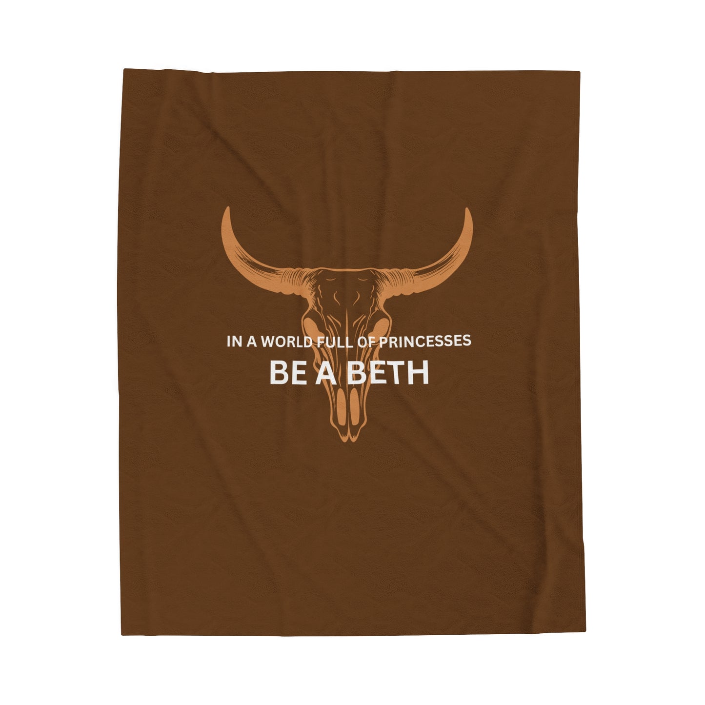 Be a Beth - Inspirational Velveteen Plush Blanket - Yellowstone