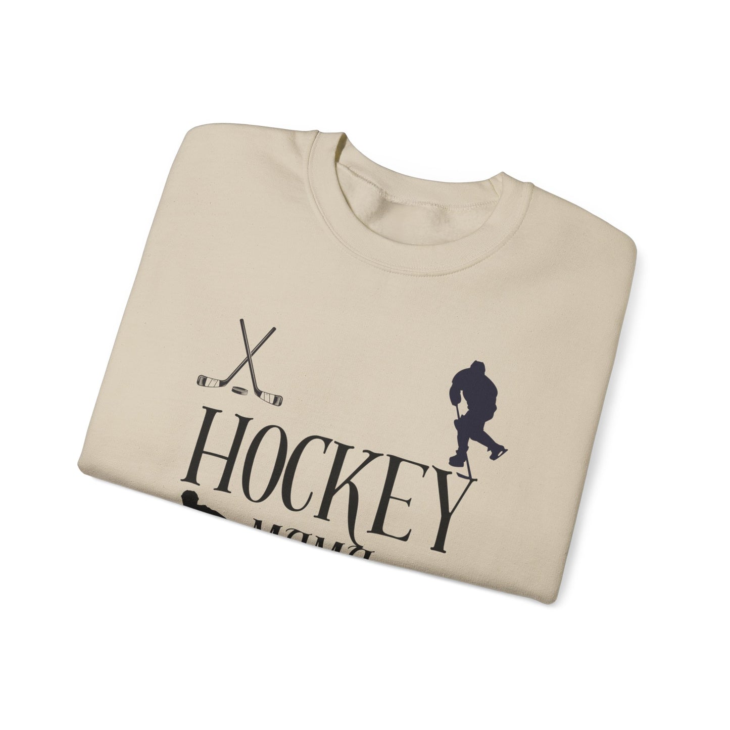 Hockey MAMA black ink - Unisex Heavy Blend™ Crewneck Sweatshirt