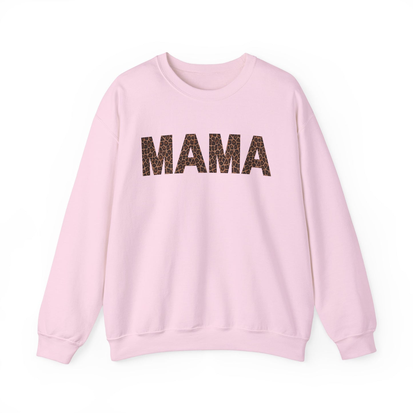 Leopard Print Mama Crewneck Sweatshirt - Cozy Unisex Style for Moms