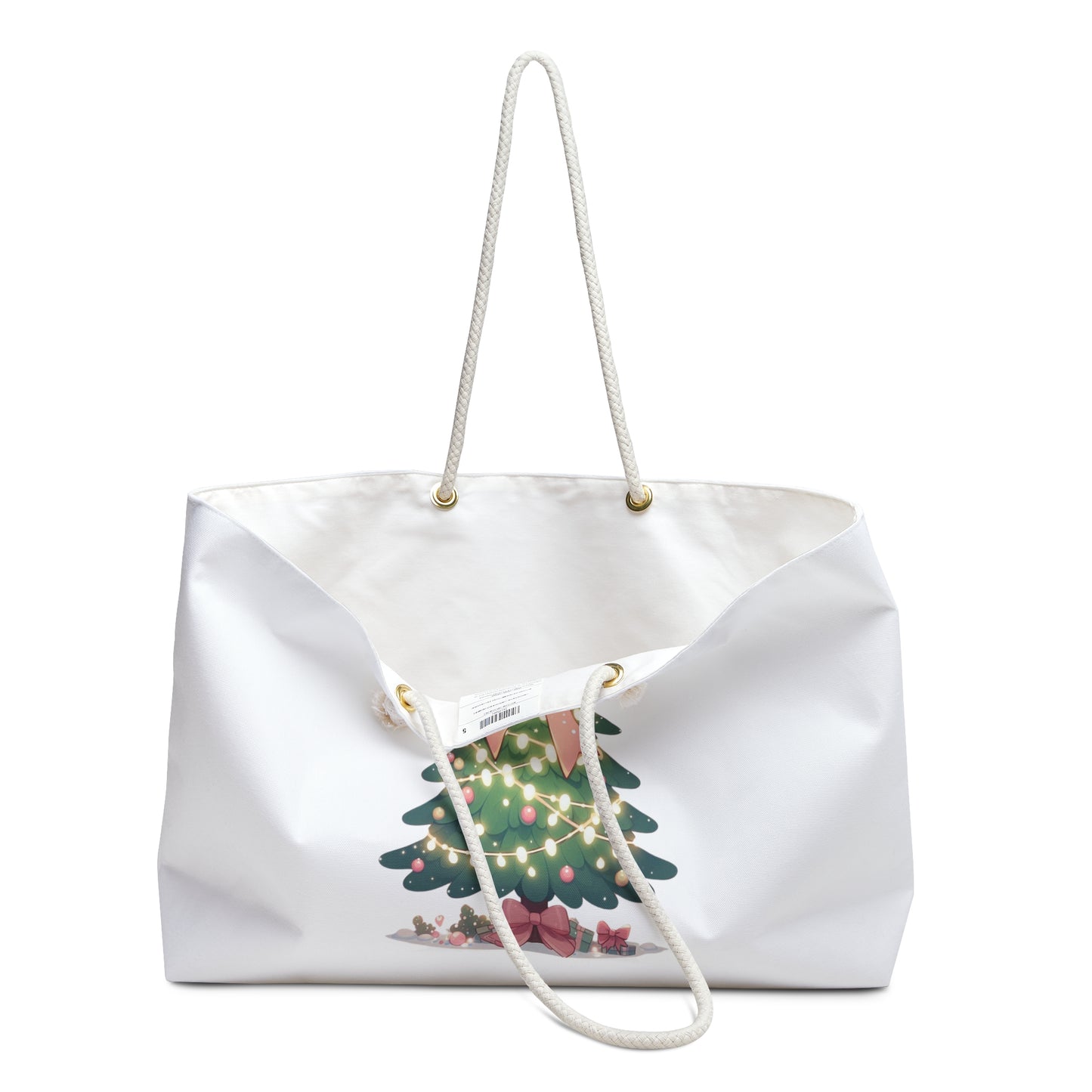 Christmas Tree Weekender Bag - Festive Holiday Tote for Travel & Gifts