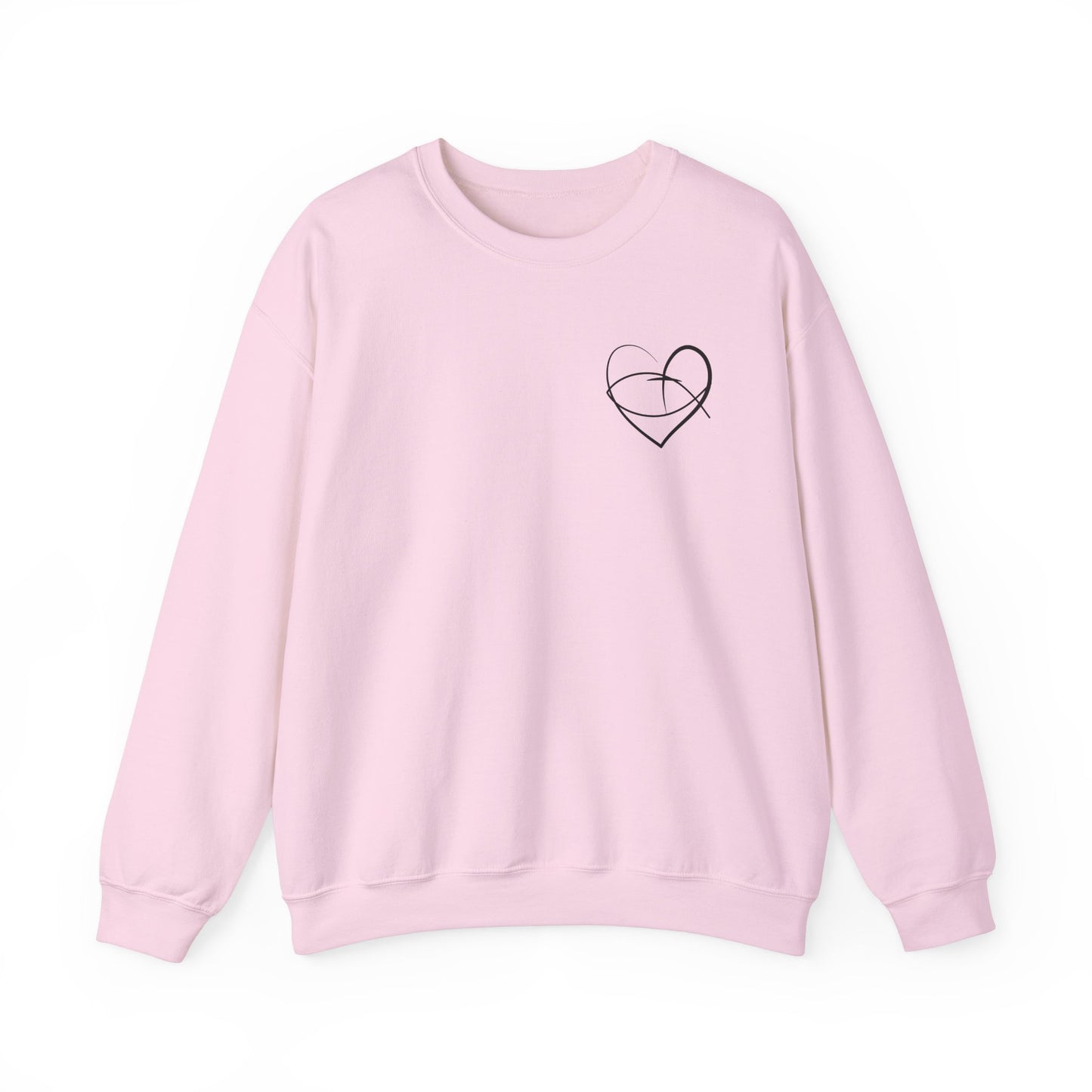 Faithful Heart Unisex Crewneck Sweatshirt - Jesus Design