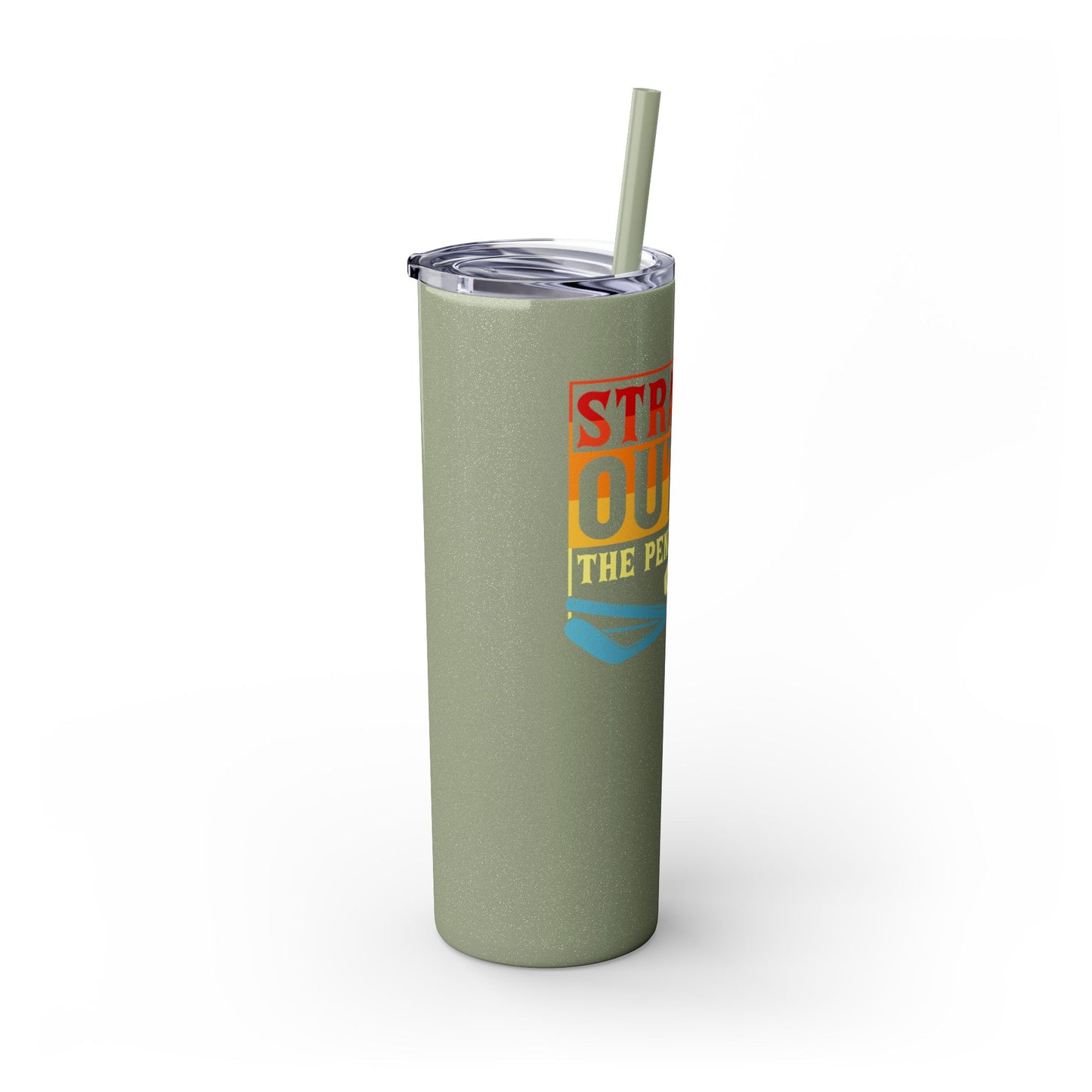 Straight Outta The Penalty Box 20oz Skinny Tumbler with Straw - Fun & Functional Drinkware