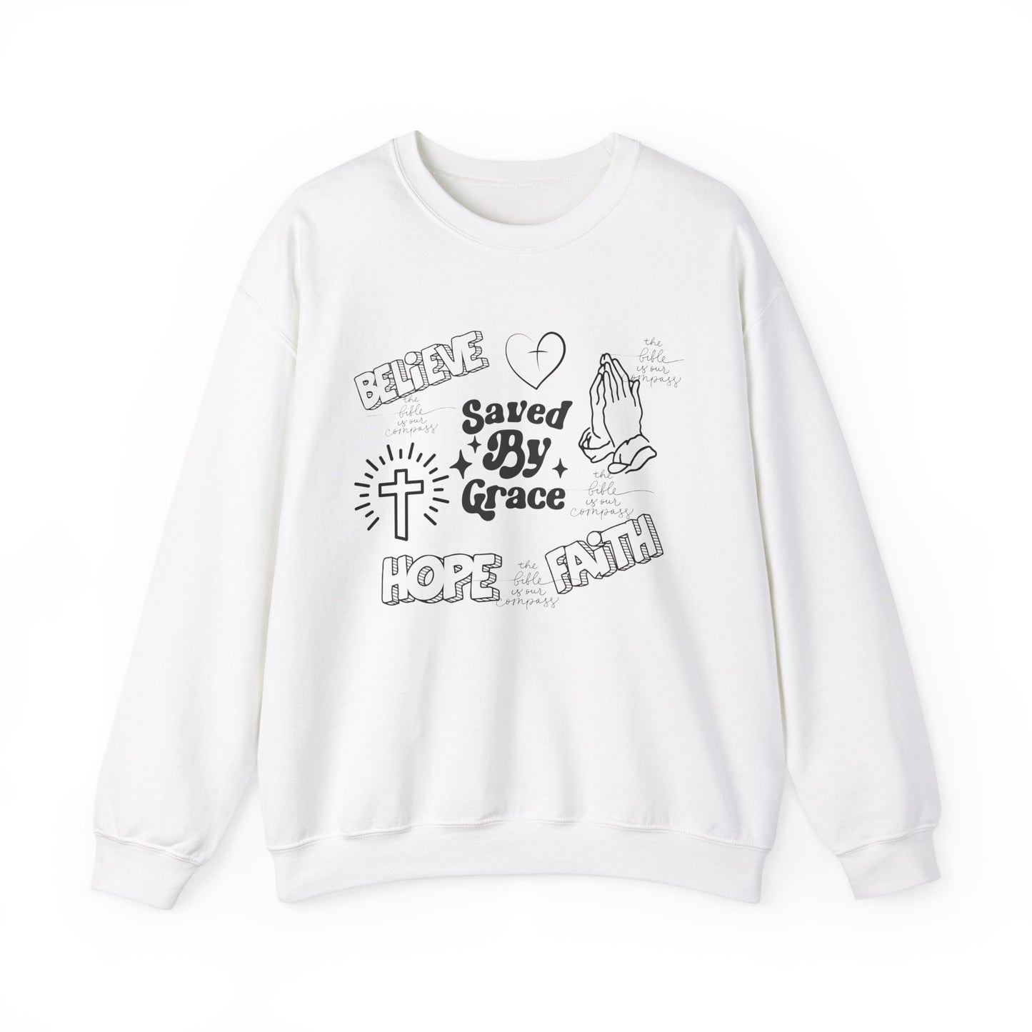 Faith & Grace Crewneck Sweatshirt - Unisex Heavy Blend™ - Perfect for Everyday Inspiration