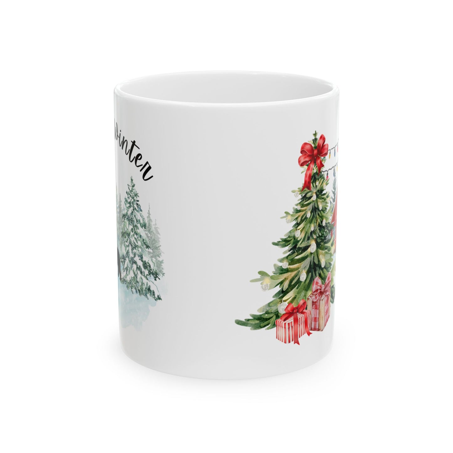 Festive Holiday Ceramic Mug - 11oz & 15oz Options - Perfect for Christmas Cheer