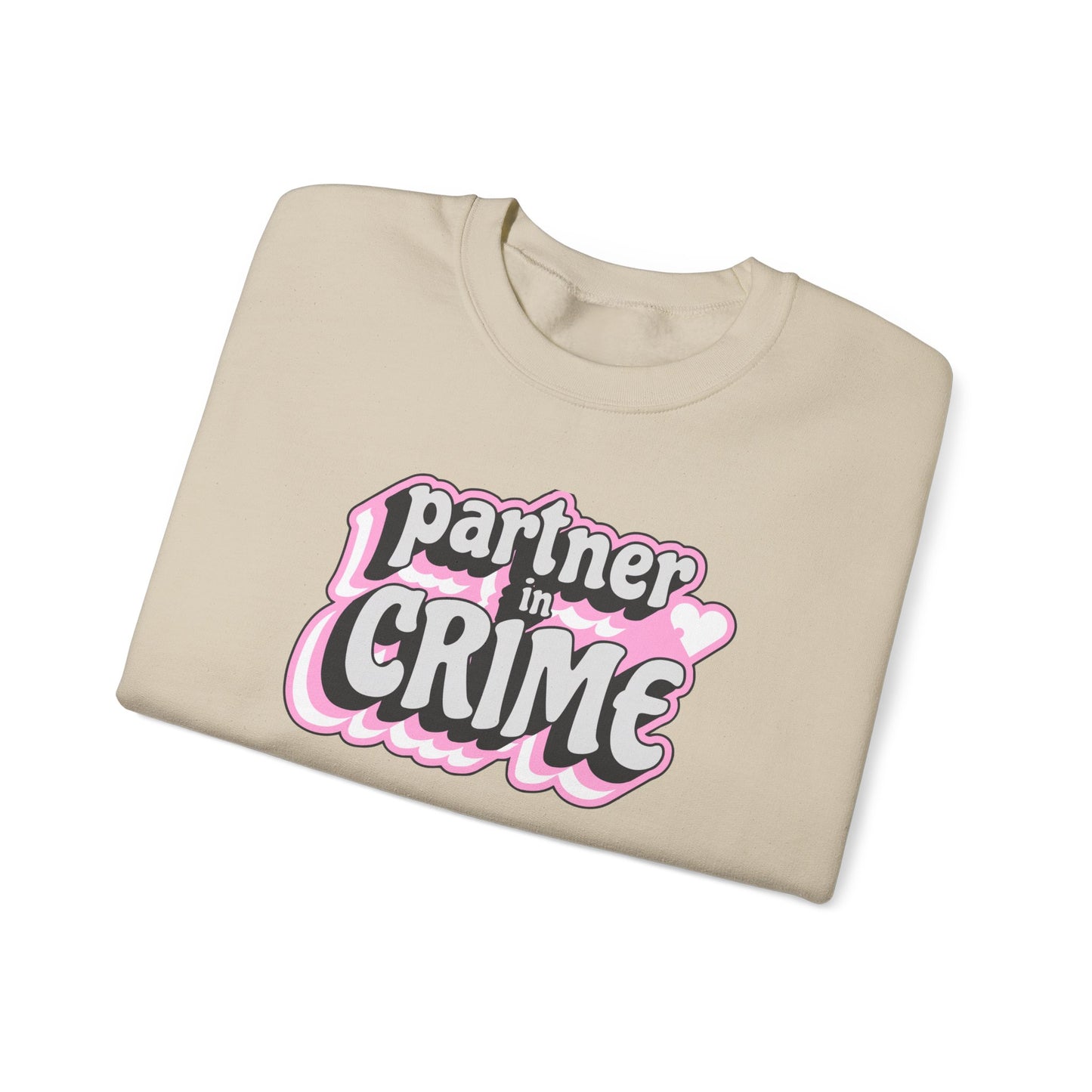 Partner in Crime Unisex Heavy Blend Crewneck Sweatshirt - Cozy Couples Apparel