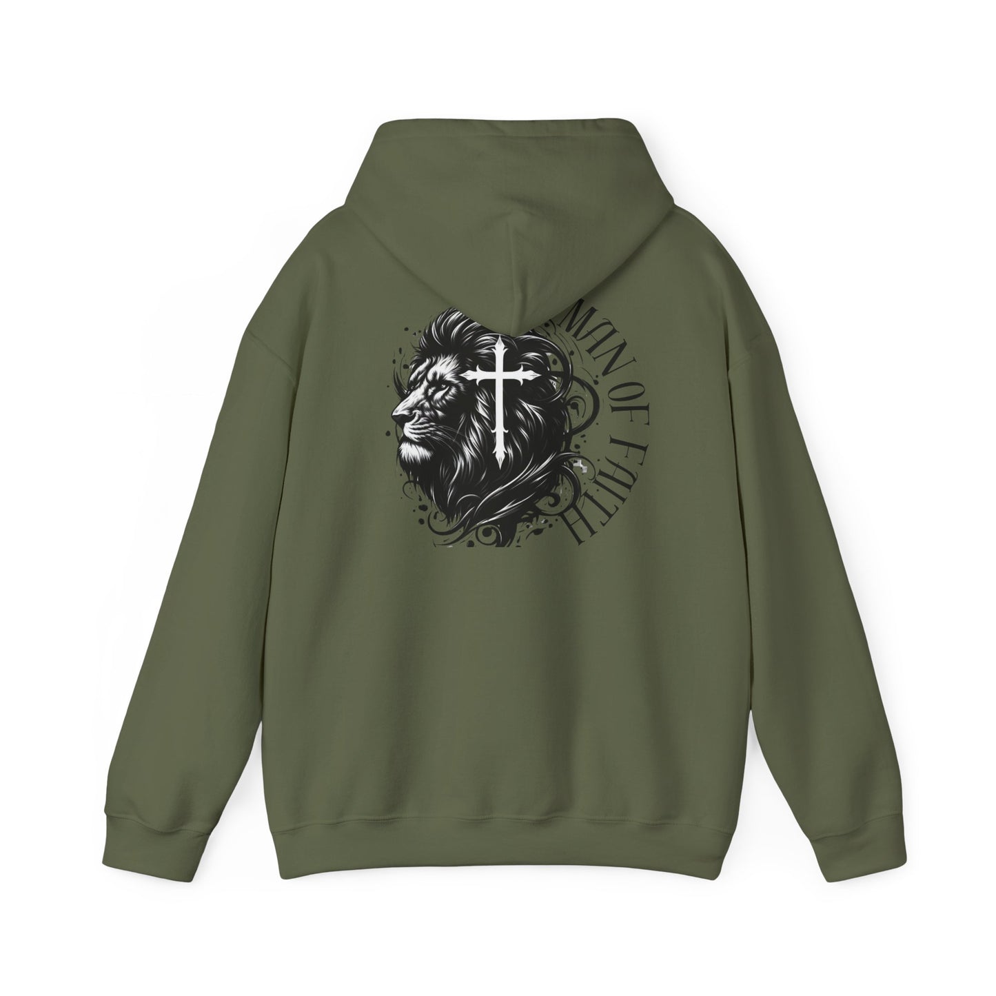 Faith-Inspired Man Of Faith Design Unisex Heavy Blend™ Hoodie