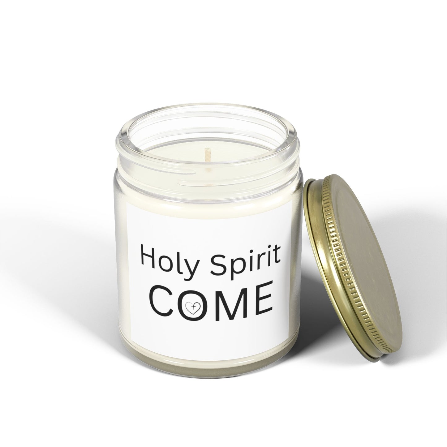 Holy Spirit Scented Candle - Coconut Apricot Wax (4oz & 9oz) - Soothing Aromatherapy for Spiritual Connection