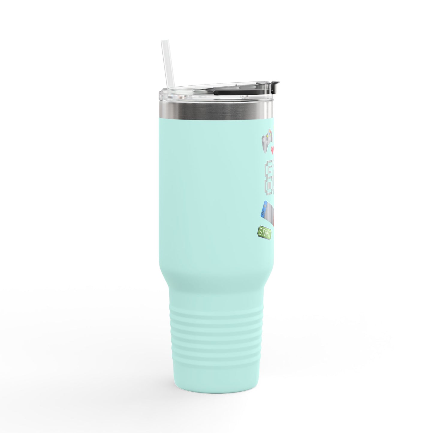 Game Over Insulated Travel Mug - 40oz for Gamers