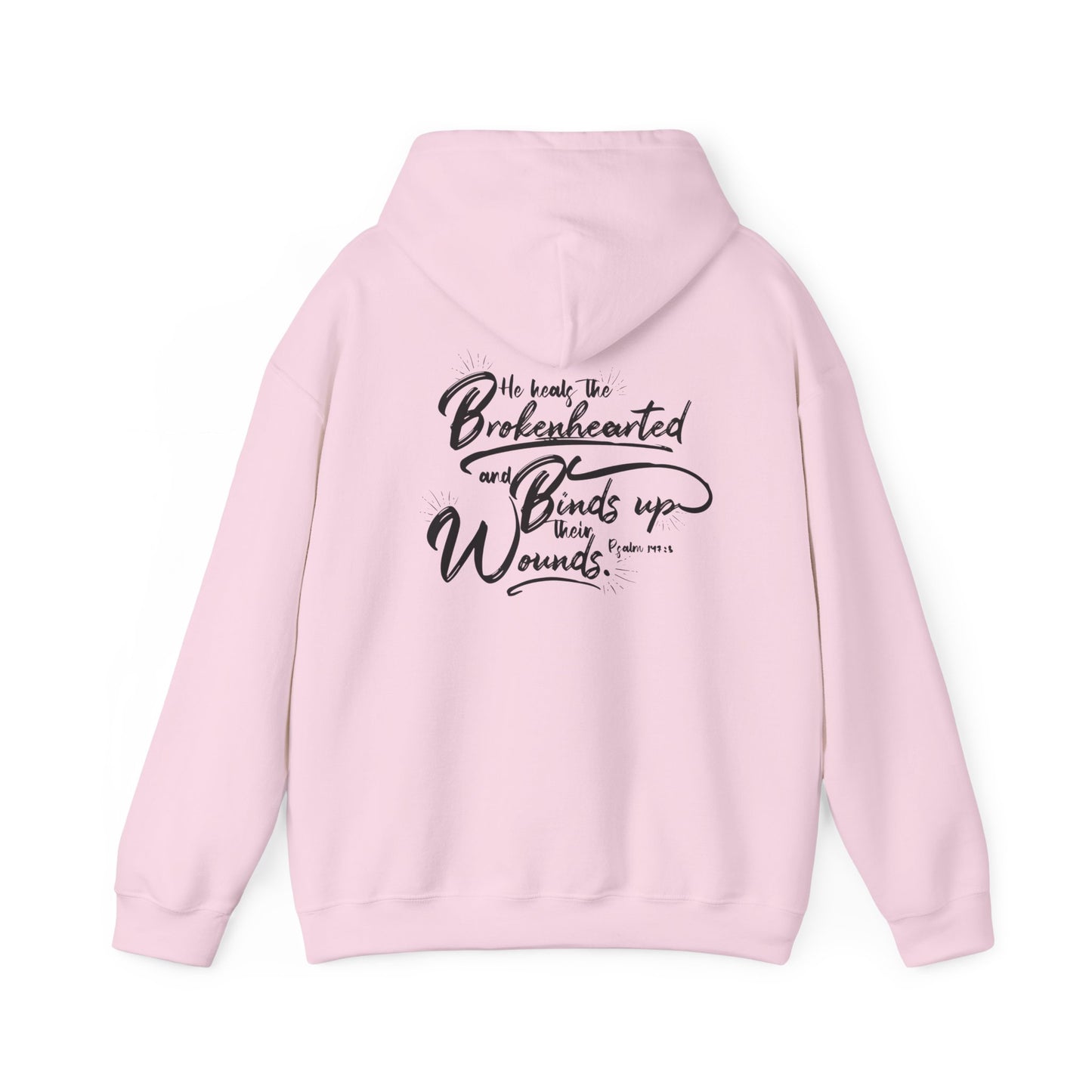 Faith & Comfort Unisex Hooded Sweatshirt - Healing Heart Design