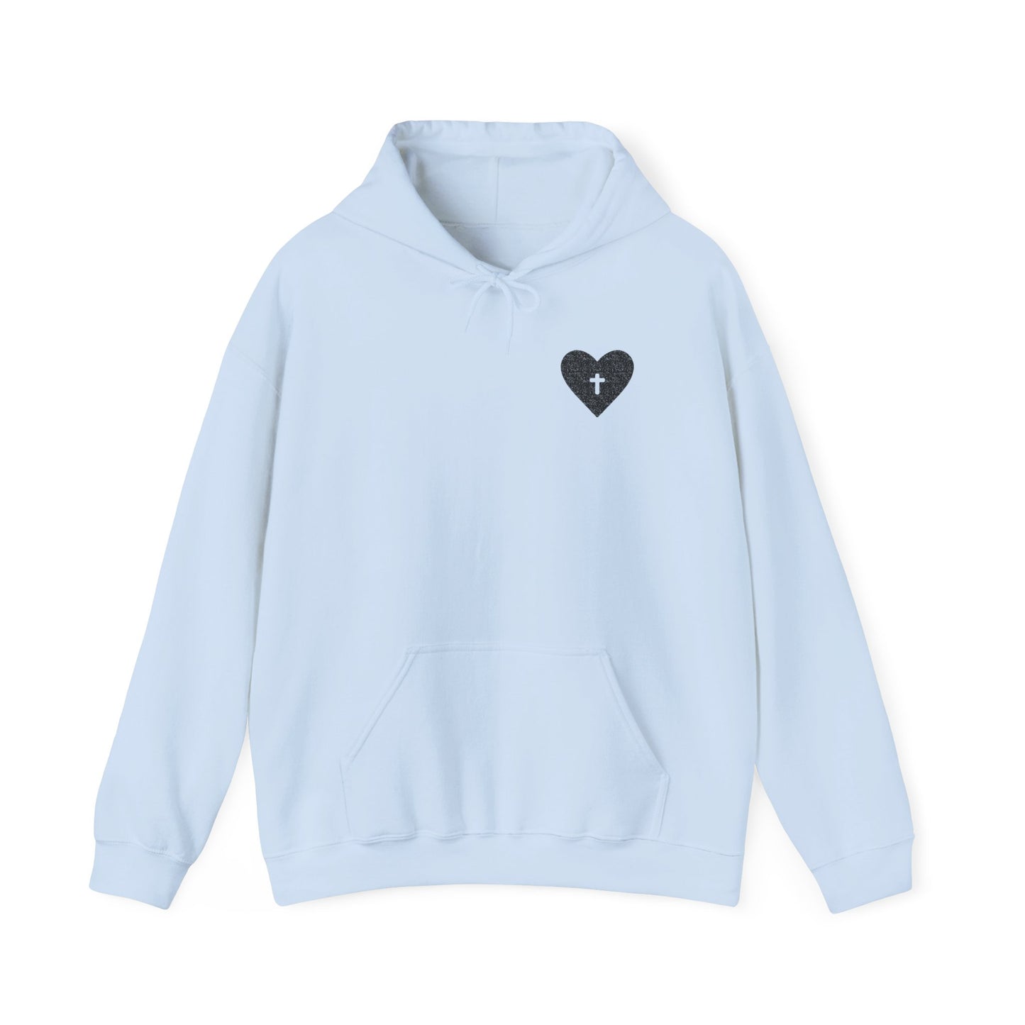 Faith & Comfort Unisex Hooded Sweatshirt - Healing Heart Design
