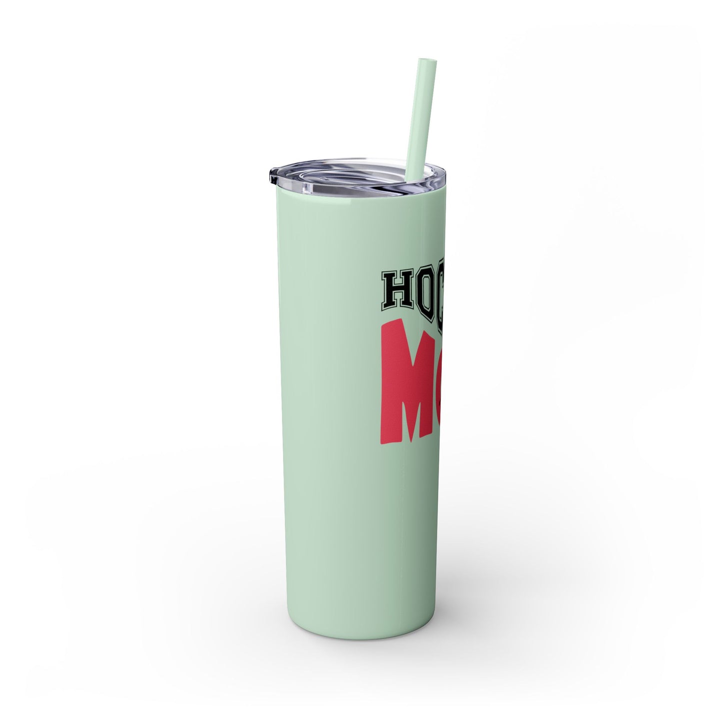 Hockey Mom 20oz Skinny Tumbler with Straw - Perfect Gift for Sports Enthusiasts