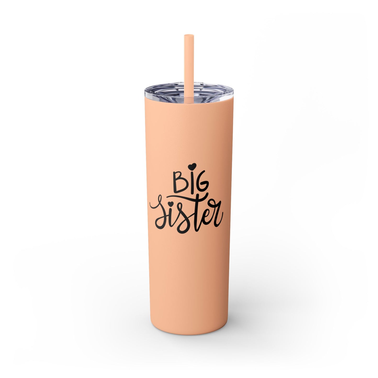 Big Sister Skinny Tumbler with Straw | 20oz Insulated Drinkware | Perfect Gift for Sisters