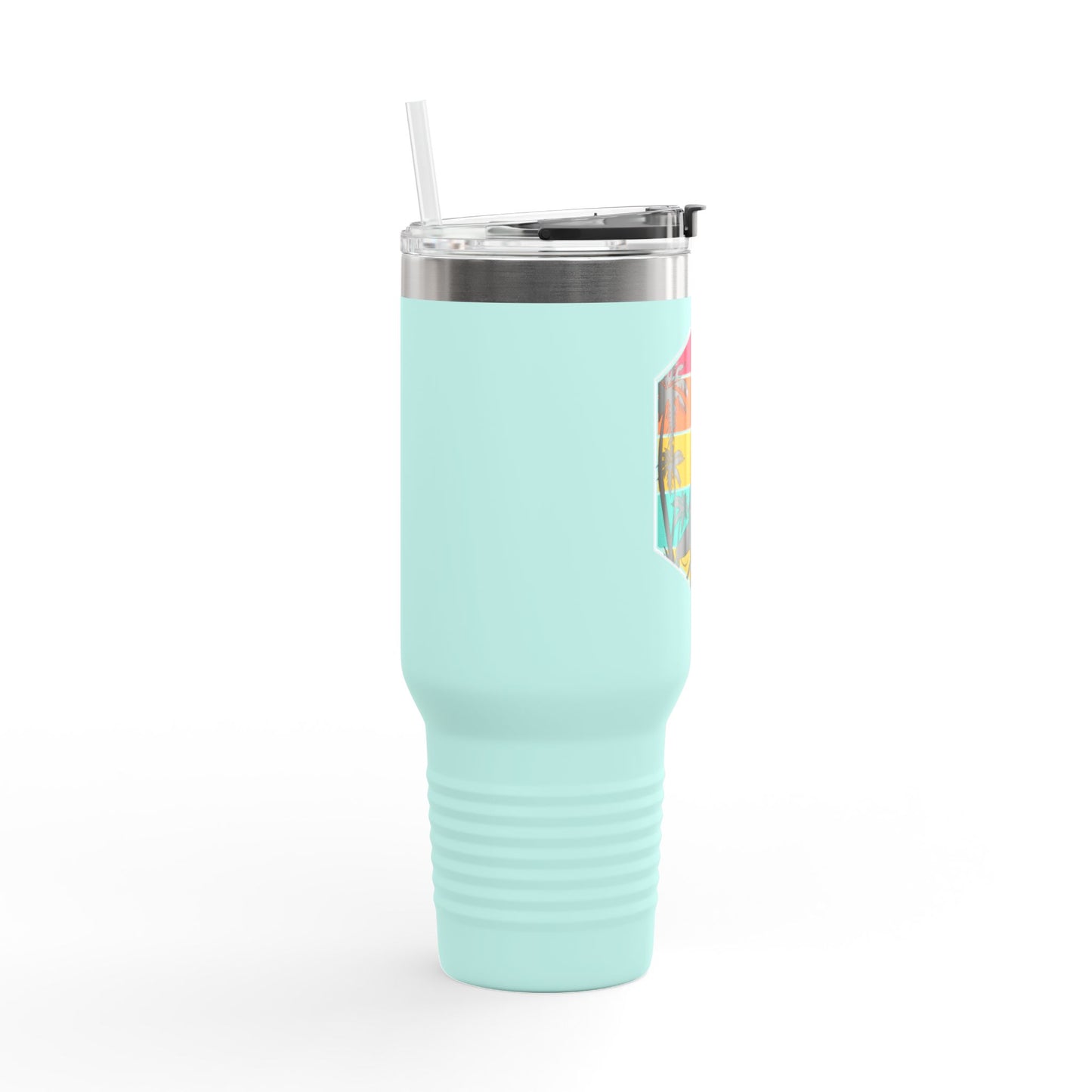 Surfer Sunset Insulated Travel Mug - 40oz, Perfect for Adventure Lovers