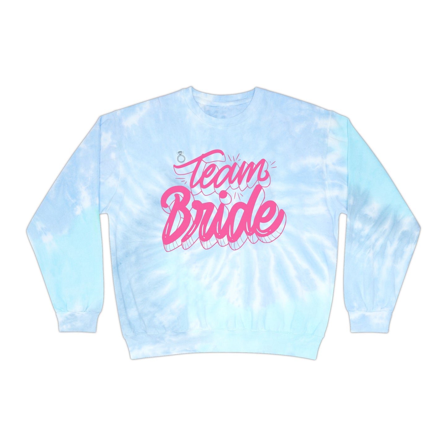 Team Bride Unisex Tie-Dye Sweatshirt - Perfect for Bridal Parties