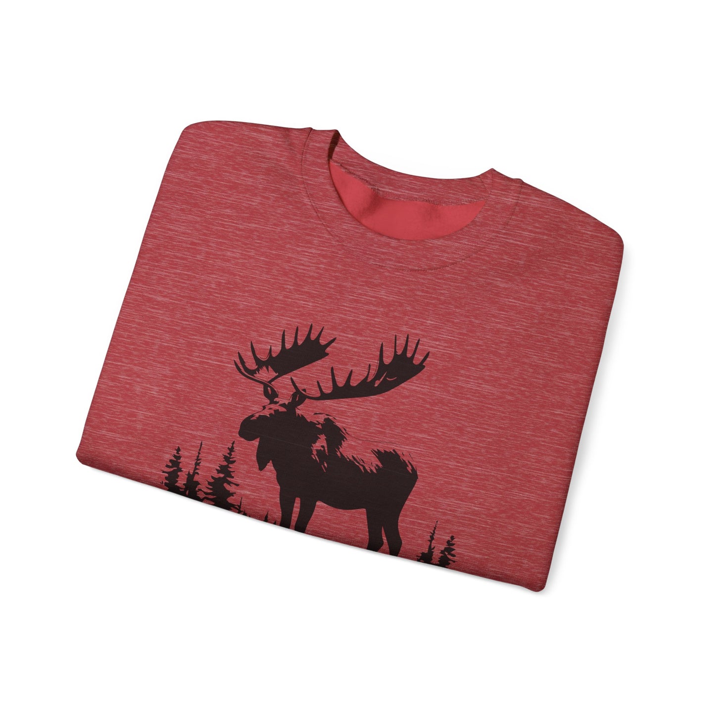 Moose Graphic Unisex Crewneck Sweatshirt - Cozy Nature Apparel