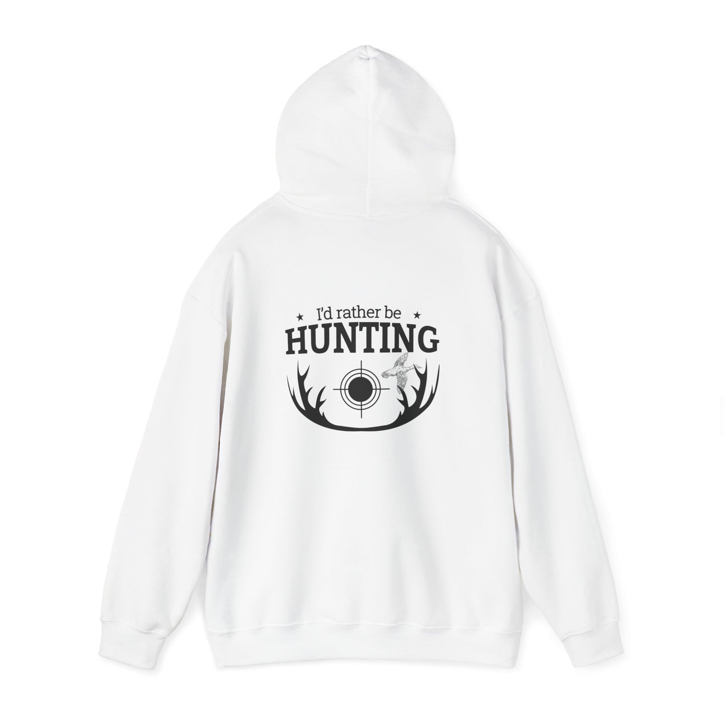 I'd Rather Be Hunting Unisex Heavy Blend Hoodie - Comfortable Outdoor Apparel