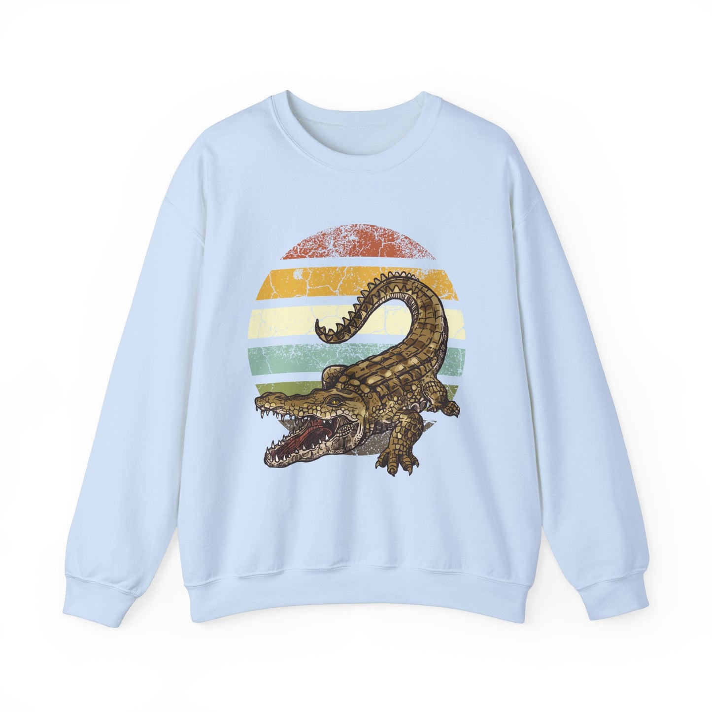 Retro Alligator Graphic Crewneck Sweatshirt