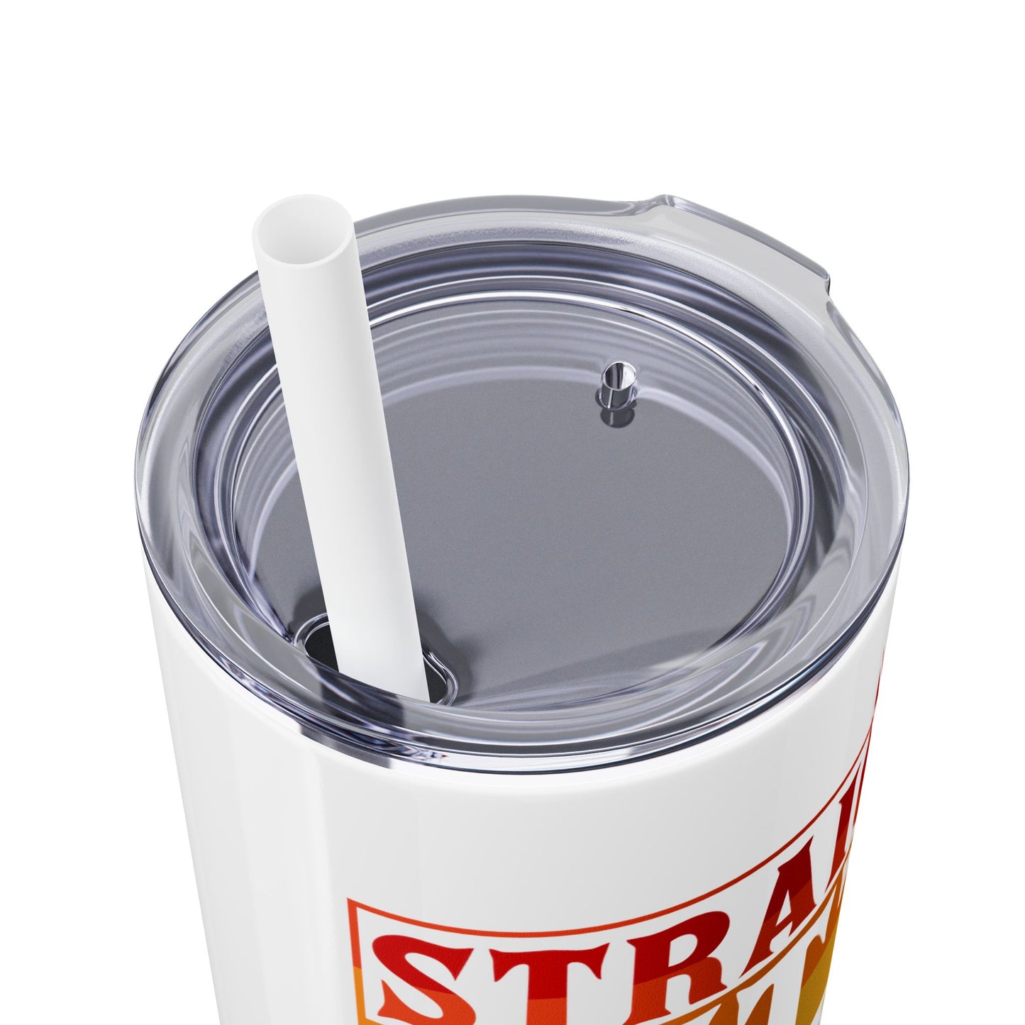 Straight Outta The Penalty Box 20oz Skinny Tumbler with Straw - Fun & Functional Drinkware